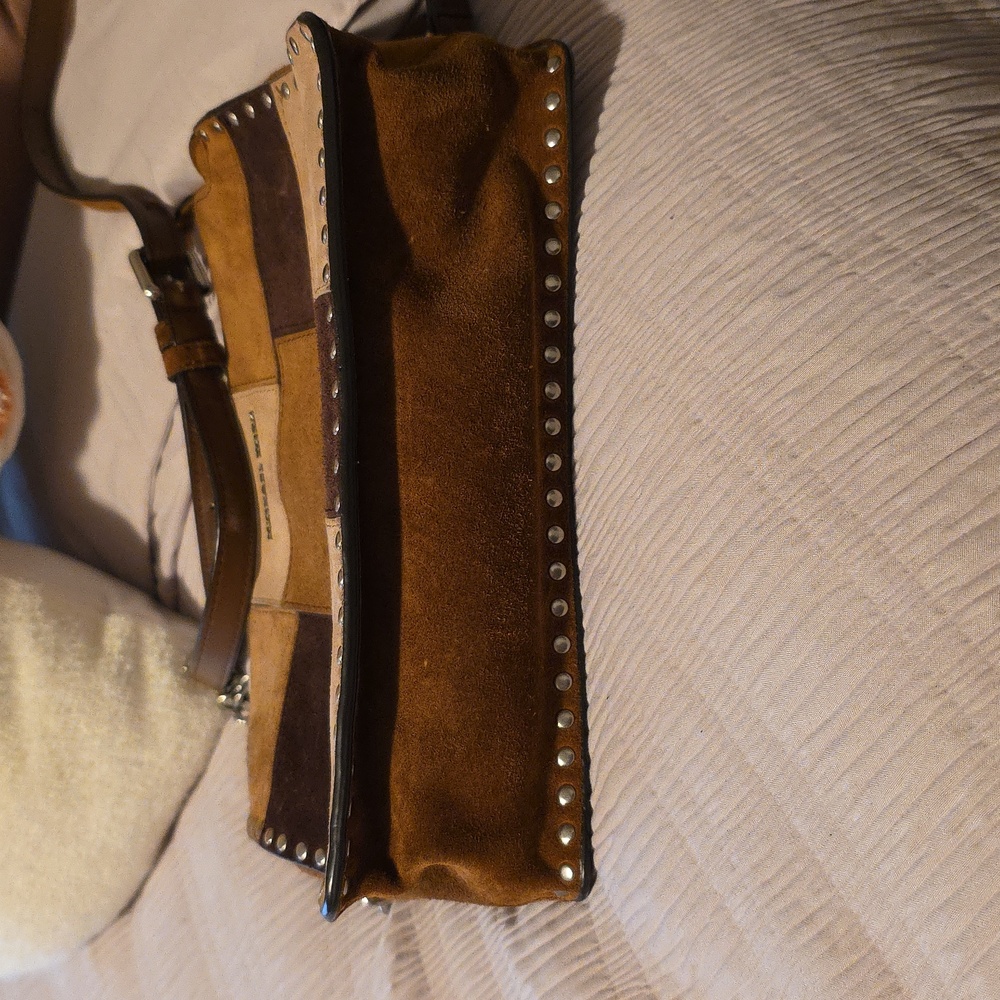 Michael Kors Tan And Brown Patchwork Crossbody Bag - image 6